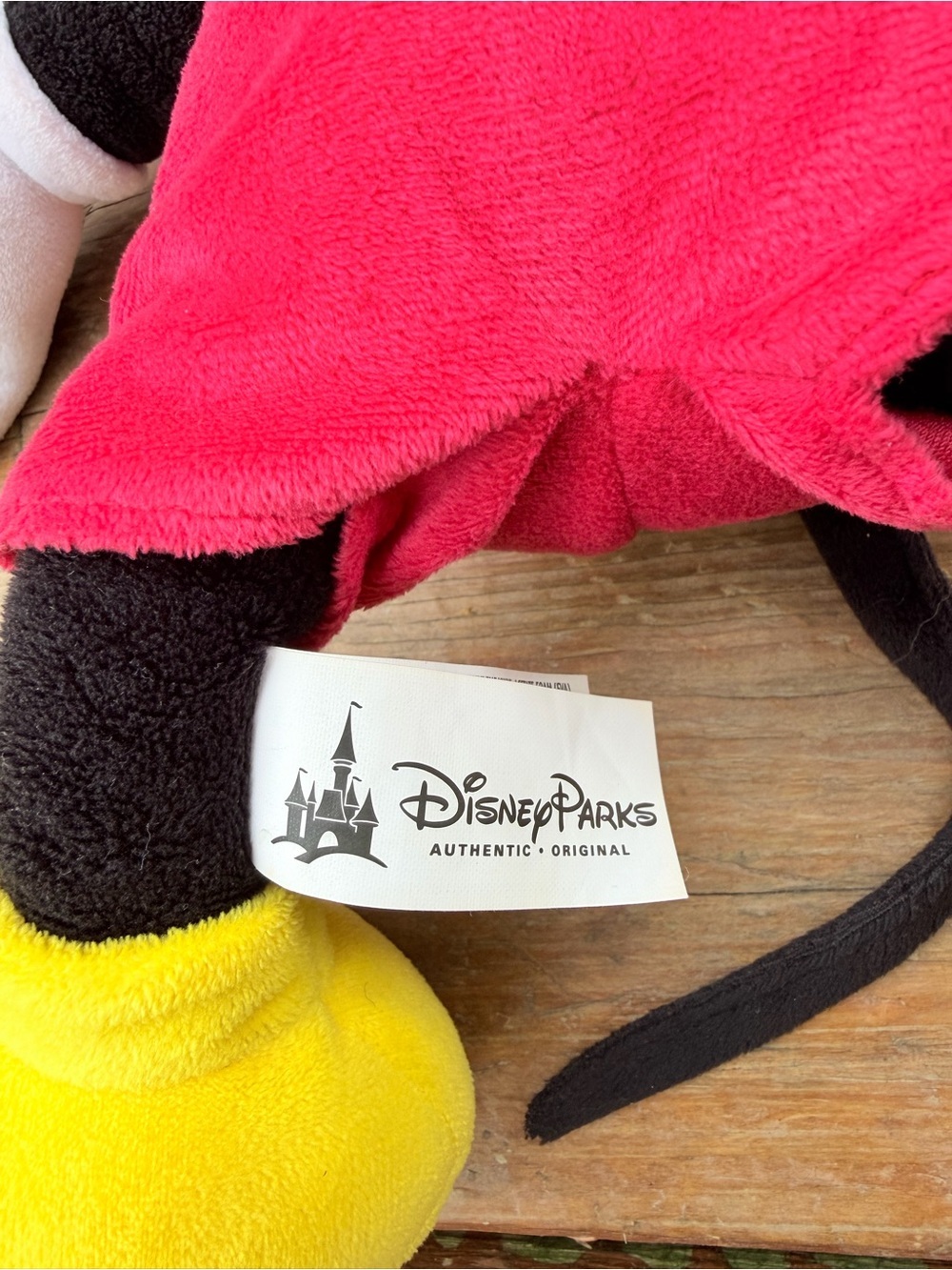 Disney Mickey Mouse Plush - Black, Red, Yellow, White - Picture 2 of 3